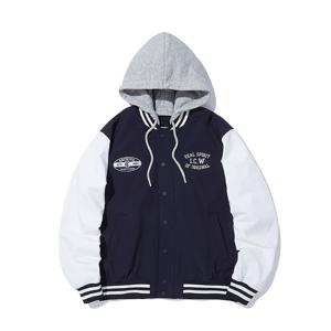 [인터크루]소매 배색 스판 야구점퍼 D네이비 ITZ1UJ02ADY