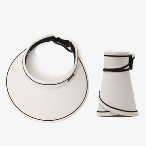 여성 썬블록 자외선차단 돌돌이썬캡 접는모자