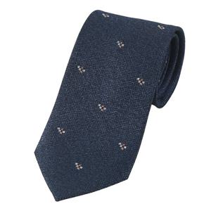 [에스티듀퐁(셔츠)]네이비 기하학 큐빅 넥타이 TE5SM61KA006TNY