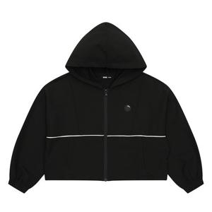 [소이]여아 절개 파이핑 배색 후드 점퍼 23S5151_BK