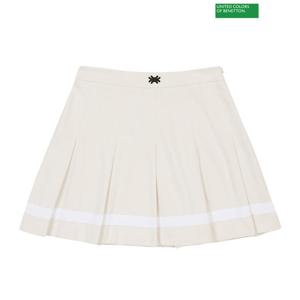 베네통 Color pleats skirt 3S_3W3CD0007