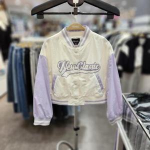 유솔 sh06 여아 매쉬안감 나일론 라일락 야구점퍼 ULJA25S51