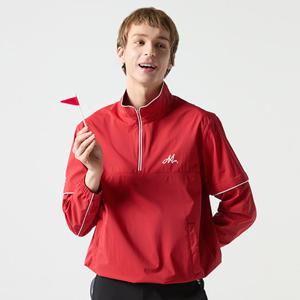 [먼싱웨어][37%OFF]남성 경량 2WAY 반집업 티셔츠 레드(MQ121MJP35)