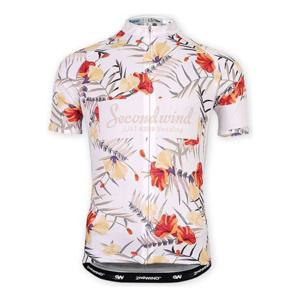 자전거 저지 상의 라이딩의류 알로하화이트 반팔저지