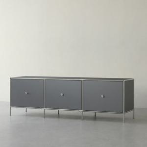 이노센트 사이버 메탈 미드센츄리 1500 1단 3칸 모듈 거실장 서랍형 수납장 i105221