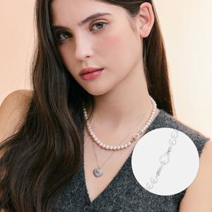 스틸라 14K 화이트 목걸이 A243GN1221W4H