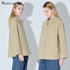 [룸나인][룸나인] 밑단 스트링 후드 집업 점퍼