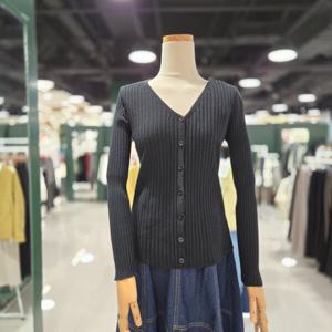 [멜로디가든]골지 슬림 가디건 (M25S2C122 블랙)_CA
