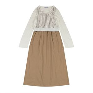 [코데즈컴바인]매쉬니트 셋업 원피스 (CJB-OP519W5)