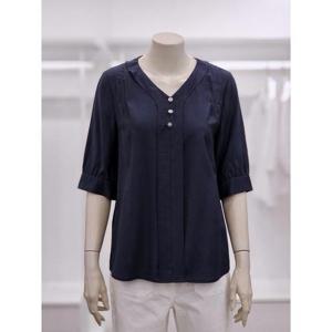 프렐린 세이브존02 V네크라인 반팔블라우스 RBB252280