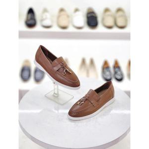 세레스 세이브존03 세레스 여성 소가죽 논슬립 골드장식 단화 로퍼 2cm AGTR824A-1