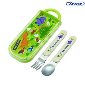 다이노사우루스 슬라이드 콤비세트 아동포크 스푼포크 스푼세트 스푼케이스 아동스푼