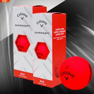 캘러웨이 25년 슈퍼 소프트 무광 골프공 레드 (1더즌 6알)
