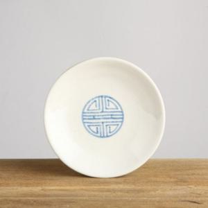 이천도자기 떡살백자 원형 앞접시 1호 15.5cm 한식기 이천도자기 한정식그릇 고급식기 반찬접시 스톤웨어접