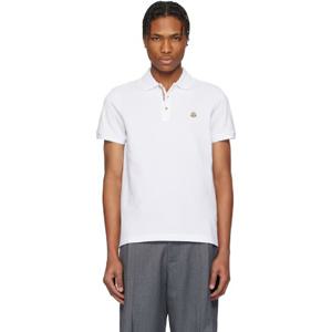 몽클레어 폴로셔츠 화이트 로고 패치 코튼 폴로 셔츠 251111M212034