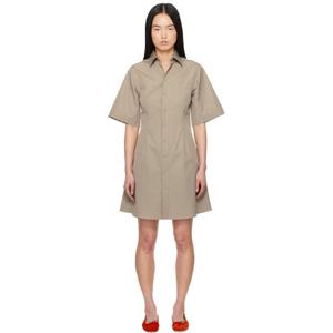 AMI Paris 원피스 토프 코튼 셔츠 미니 드레스 251482F052003