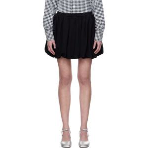마르니 미니스커트 블랙 벌룬 미니 스커트 251379F090003