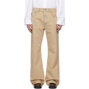 아크네 청바지 베이지 2021M 루즈 핏 데님 진 251129M186015