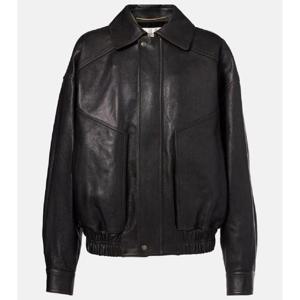 생로랑 레더 보머 재킷 P01032273