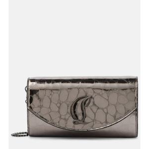 크리스찬루부탱 Loubi54 메탈릭 레더 체인 지갑 P00976834