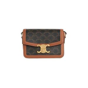 셀린느 트리옹프 캔버스   카프스킨 틴 트리옹프 백 탄 188882BZ4-04LU