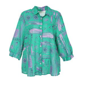 [몬테밀라노]나염아사면카라블라우스QL506B1632A