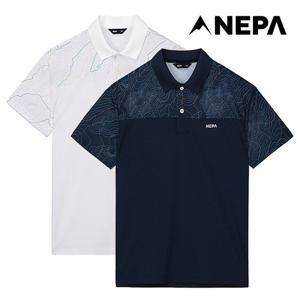 네파 남성 라이프스타일 등고선 폴로티셔츠 7I35243
