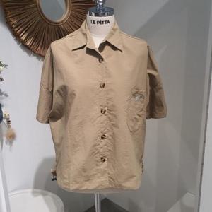 르피타 HC06 옆트임 포켓 셔츠(베이지) L252USH656