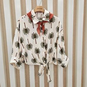 스테파니 HC11 야자수크롭셔츠 a25sh5223