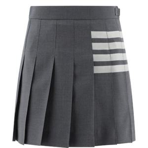 Thom Browne 플레인 위브 4 바 플리츠 미니 스커트 FGC402V06146 035 TP934906887