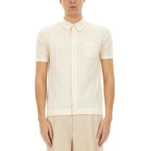 돌체앤가바나 반팔 오픈워크 니트 셔츠 GXVA9TJBCFJ W0001 TP934956810