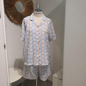 르피타 HC06 귀여운 곰돌이 잠옷 세트(라이트 블루) L252AJS558