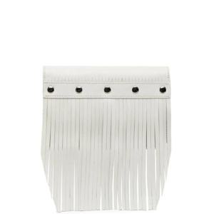 26 SS 꼼데가르송 스터드 장식 프린지 가죽 지갑 SAJ12P6S2WHITE TP432199902