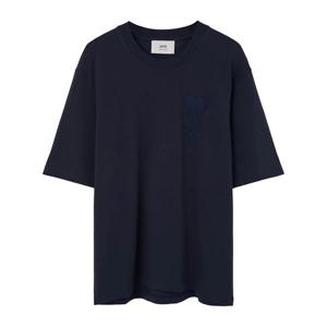 아미 하트 로고 패치 반팔 티셔츠 네이비 HTS055 726 4011