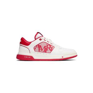 아미리 스니커즈 화이트   레드 클래식 로우탑 스니커즈 252886M237053