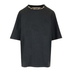 골든구스 디럭스 브랜드 엠벨리시드넥 티셔츠 GWP01874P001897 90456 TP934473402