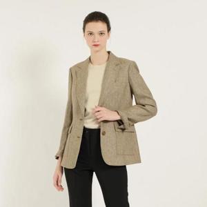 [비씨비지]투버튼 헤링본린넨 자켓 (B5B3J102)