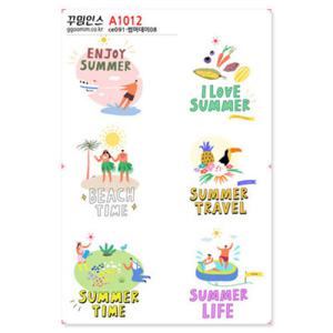 아트박스/꾸밈인스 A1012-꾸밈인스스티커_썸머데이08