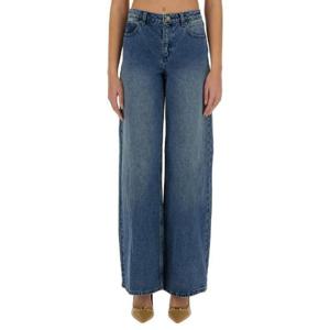 마이클 마이클 코어스 스트레이트 헴 와이드 레그 진 MF49065FAU0 987 TP934786715