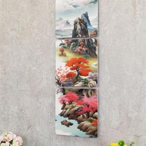 아트박스/꾸밈 nx957-멀티아크릴액자_아름다운산수화03(4단소형)