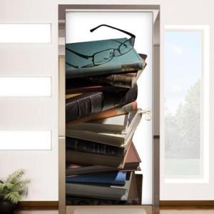 아트박스/꾸밈 bh682-쌓여있는책_현관문시트지