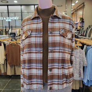 올앤선드리 M백화점 윈터체크BL A4W9B403(L/BEIGE)