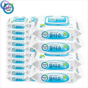 깨끗한나라 페퍼민트 물티슈캡형 60매 24팩