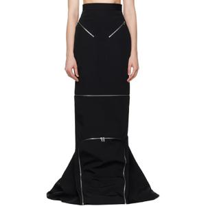 릭오웬스 롱스커트 블랙 할리우드 캔버스 헤돈 맥시 스커트 251232F093041