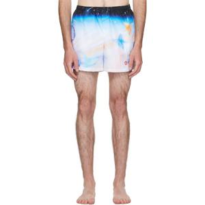 카사블랑카 반바지 멀티컬러 프린트 스윔 쇼츠 252195M193003