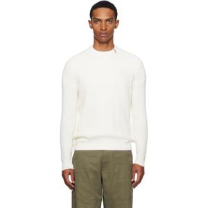 몽클레어 티셔츠 오프 화이트 크루넥 스웨터 252111M201000