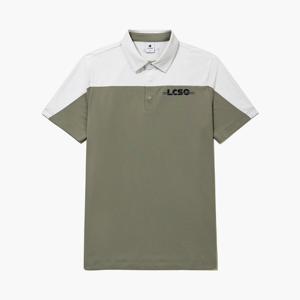 [르꼬끄골프] 남성 컬러 블럭 티셔츠 (GQ221MTS57)