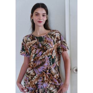 비너스 (반팔상의) 하루종일 시원한 여성 여름 반팔 상의 홈웨어-VEV3932F