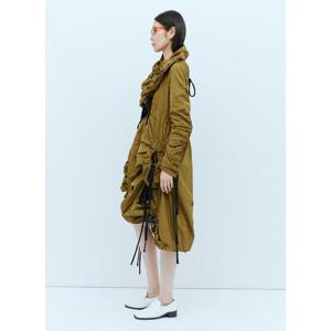 26 SS 파울라 카노바스 델 바스 여성 드레이피 후드 파카 pcd0254007grn