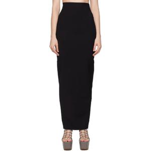 릭오웬스 롱스커트 블랙 콘코르디안 더트 필라 맥시 스커트 252232F093013